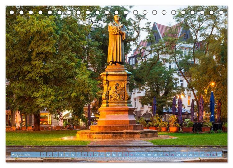 Produktbild: Wartburgstadt Eisenach - Reise durch das sch&ouml;ne Th&uuml;ringen (Tischkalender 2026 DIN A5 quer), CALVENDO Monatskalender
