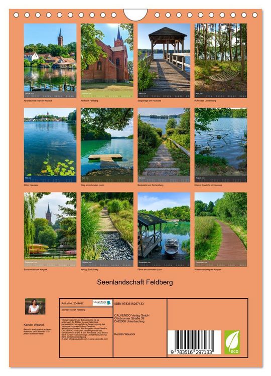 Produktbild: Seenlandschaft Feldberg (Wandkalender 2026 DIN A4 hoch), CALVENDO Monatskalender