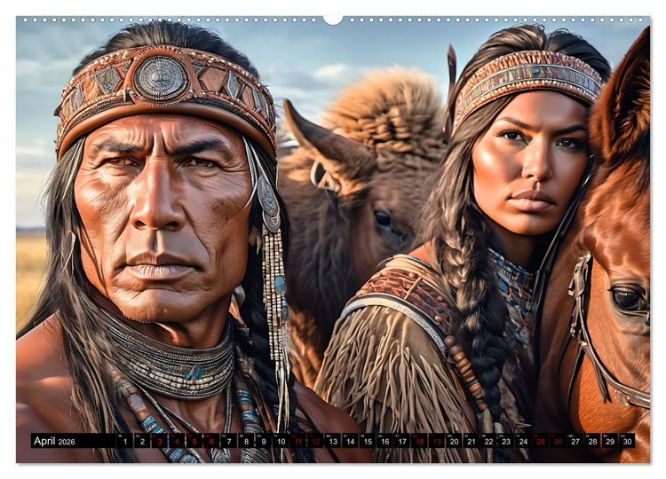 Produktbild: Im weiten Land der Indianer (Wandkalender 2026 DIN A2 quer), CALVENDO Monatskalender