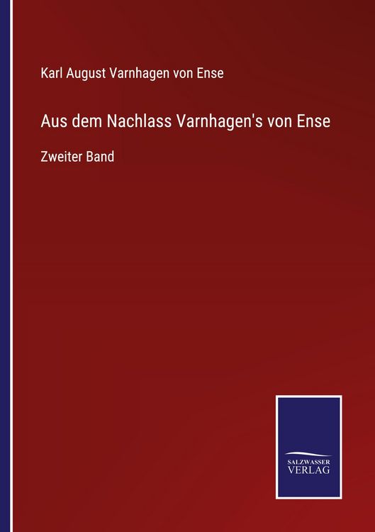 Produktbild: Aus dem Nachlass Varnhagen's von Ense