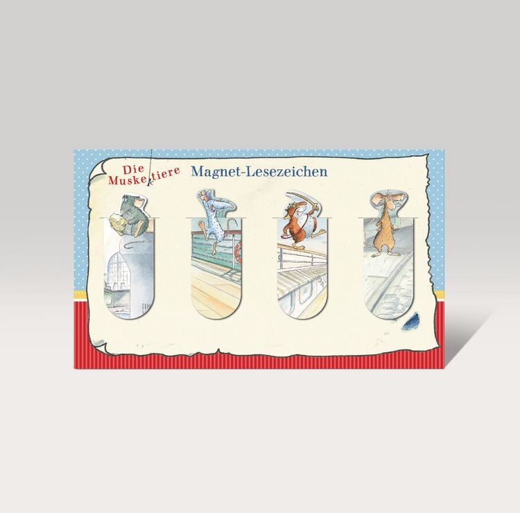 Produktbild: Die Muskeltiere - Magnet-Lesezeichen
