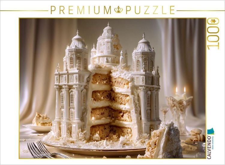 Produktbild: CALVENDO Puzzle Barockpalast-Torte | 1000 Teile Lege-Gr&ouml;&szlig;e 64x48cm Foto-Puzzle f&uuml;r gl&uuml;ckliche Stunden
