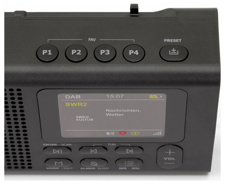 Produktbild: Dynavox DBT200 Taschenradio DAB+, FM Bluetooth&reg;, DAB+ Schwarz