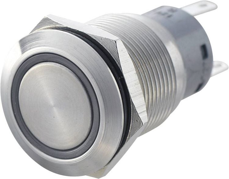 Produktbild: TRU COMPONENTS 701321 LAS1-AGQ-22ZE, GN Vandalismusgesch&uuml;tzter Druckschalter 250 V/AC 5 A 2 x Ein/Ein rastend Gr&uuml;n IP67 1 St.