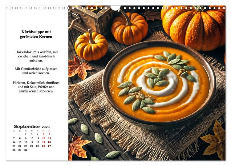 Produktbild: Green Delights - Ein Jahr voller veganer Gen&uuml;sse (Wandkalender 2026 DIN A3 quer), CALVENDO Monatskalender