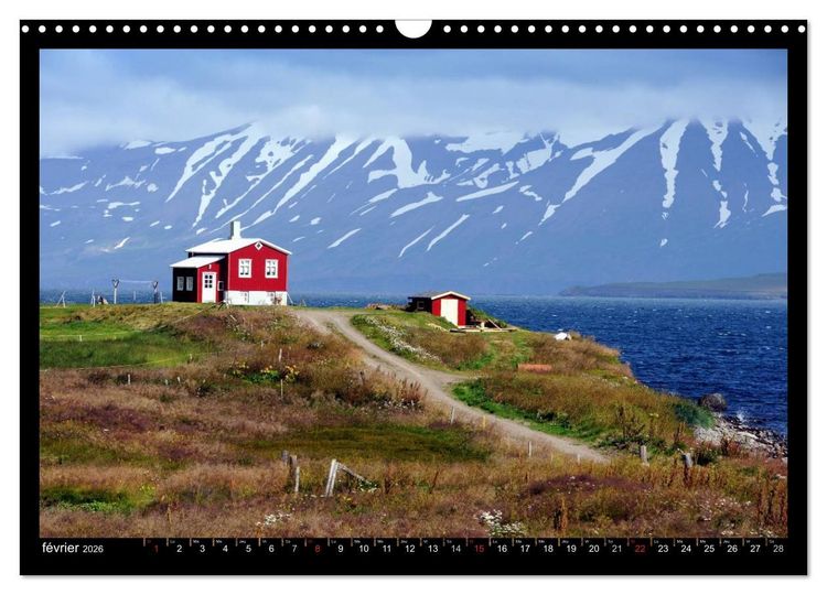 Produktbild: Balade en Islande (Calendrier mural 2026 DIN A3 vertical), CALVENDO calendrier mensuel