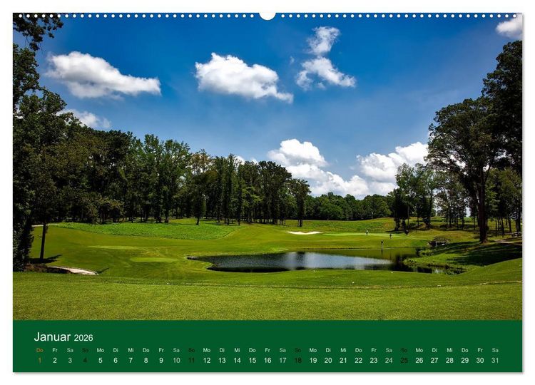 Produktbild: Golf Sport (Wandkalender 2026 DIN A2 quer), CALVENDO Monatskalender