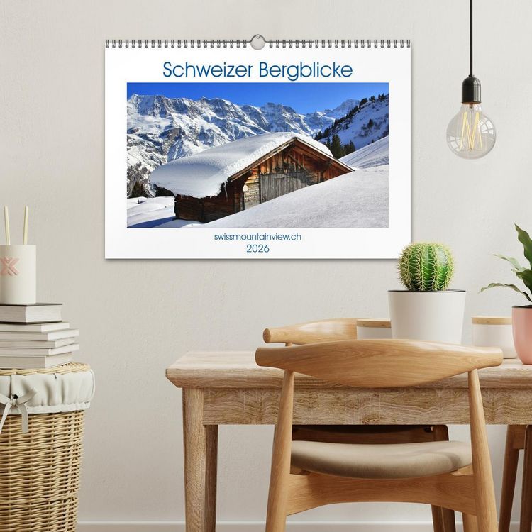 Produktbild: Schweizer Bergblicke (Wandkalender 2026 DIN A3 quer), CALVENDO Monatskalender