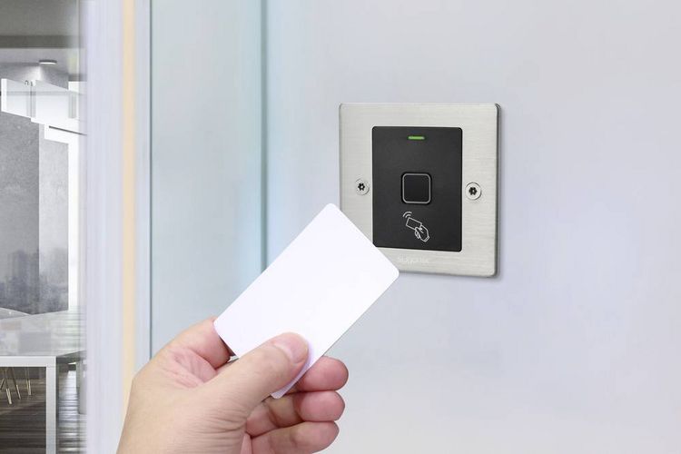 Produktbild: Sygonix SY-6097868 Fingerprint/RFID Zugangssystem Unterputz 12 V/DC, 18 V/DC IP66
