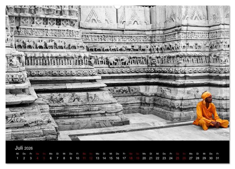 Produktbild: Indien Colorkey (hochwertiger Premium Wandkalender 2026 DIN A2 quer), Kunstdruck in Hochglanz