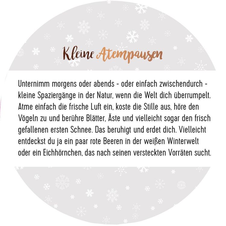 Adventskalender in der Dose. 24 Momente der Achtsamkeit