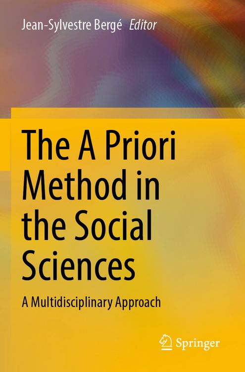 Produktbild: The A Priori Method in the Social Sciences