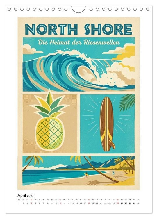 Produktbild: Sehnsucht Hawaii &ndash; Die Aloha Mid-Century Collection (Wandkalender 2027 DIN A4 hoch), CALVENDO Monatskalender