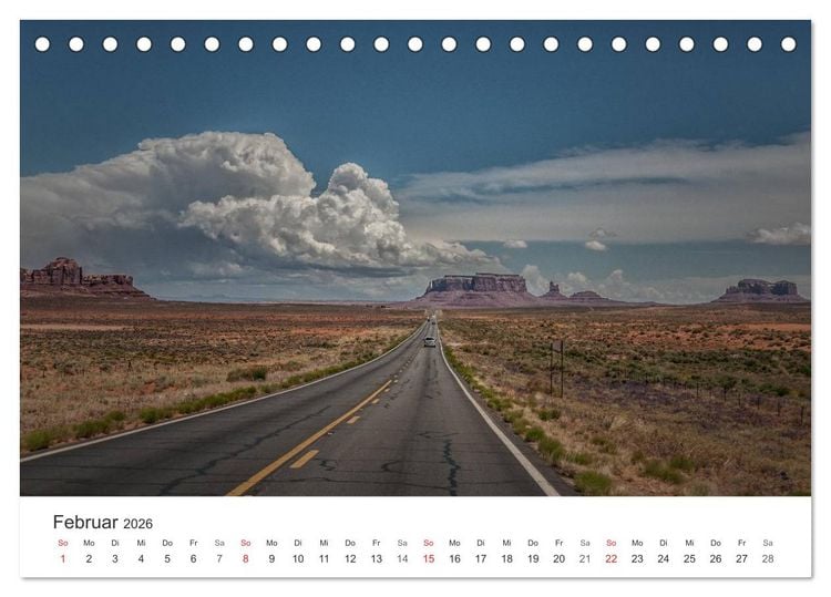 Produktbild: USA Roads (Tischkalender 2026 DIN A5 quer), CALVENDO Monatskalender