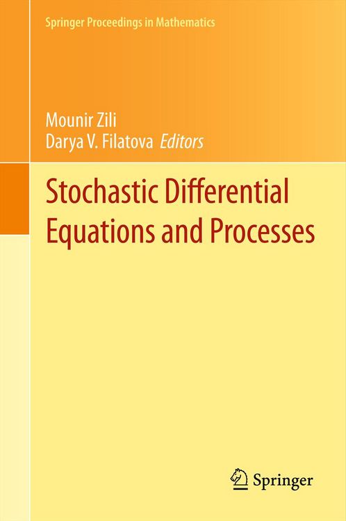 Produktbild: Stochastic Differential Equations and Processes