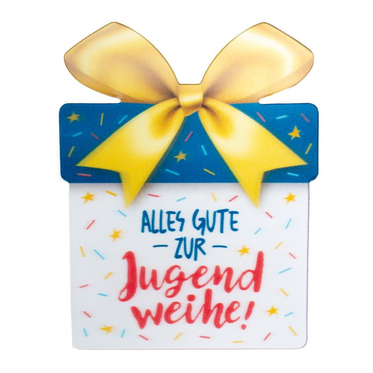Produktbild: TR&Ouml;TSCH - 3D-Geschenkbox Jugendweihe Konfetti