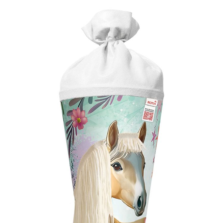 Produktbild: Motivschult&uuml;te 70 cm, Pferd Bella, Wollm&auml;hne