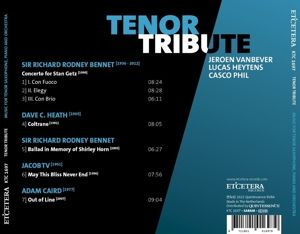 Produktbild: Tenor Tribute: Music for Tenor Saxophone,Piano an