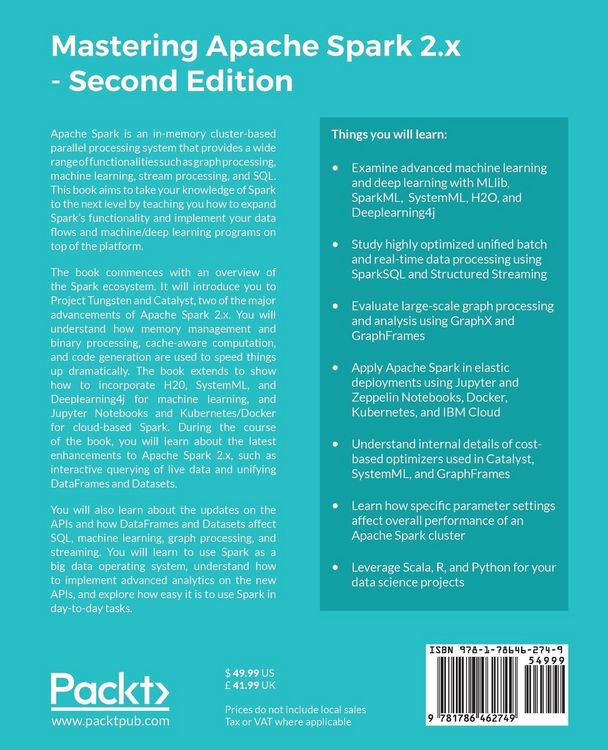 Produktbild: Mastering Apache Spark 2.x
