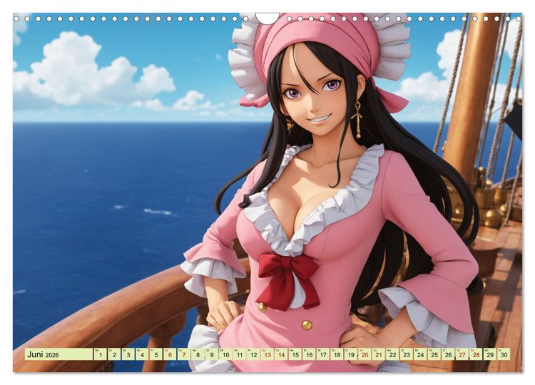 Produktbild: Anime Piraten - Waifu Edition (Wandkalender 2026 DIN A3 quer), CALVENDO Monatskalender
