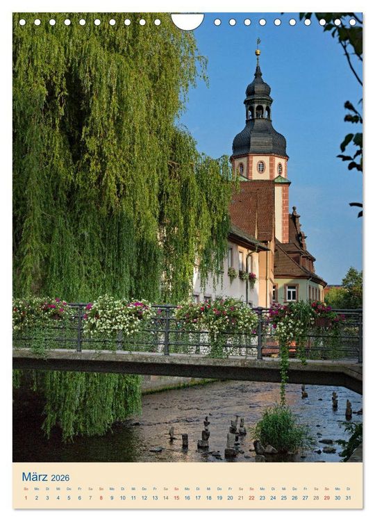 Produktbild: ETTLINGEN (Wandkalender 2026 DIN A4 hoch), CALVENDO Monatskalender