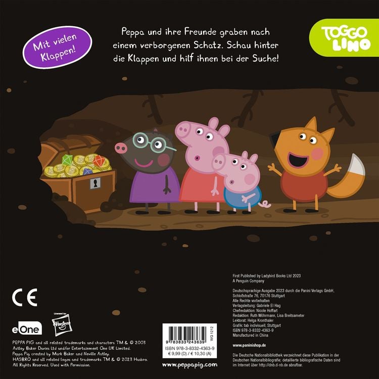 Produktbild: Peppa Pig: Peppa findet einen Schatz - Mein Abenteuer-Klappenbuch