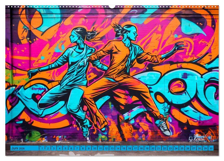 Produktbild: Lebensart Hip Hop (hochwertiger Premium Wandkalender 2026 DIN A2 quer), Kunstdruck in Hochglanz