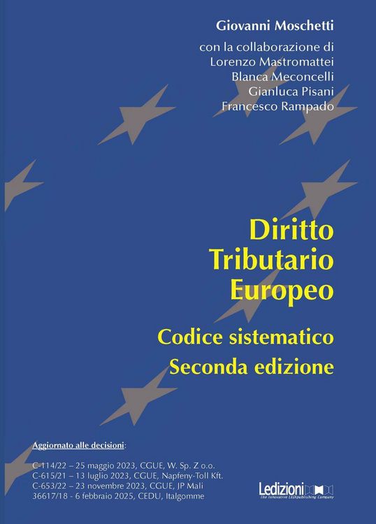 Produktbild: Diritto tributario europeo. Codice sistematico