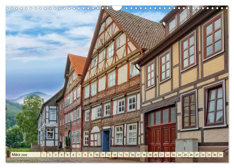 Produktbild: Bodenwerder - entz&uuml;ckende M&uuml;nchhausen-Stadt an der Oberweser (Wandkalender 2026 DIN A3 quer), CALVENDO Monatskalender