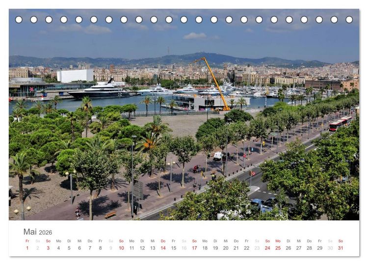 Produktbild: Barcelona im Auge der Kamera (Tischkalender 2026 DIN A5 quer), CALVENDO Monatskalender