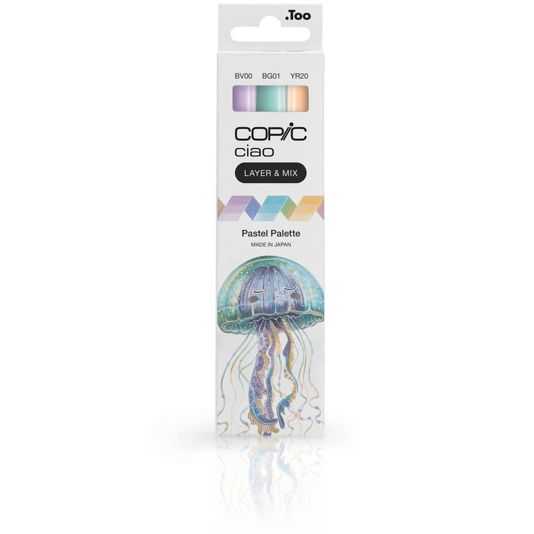 Produktbild: Copic Marker Set Ciao LAYER&MIX Pastell Palette 3 St&uuml;ck Faltschachtel