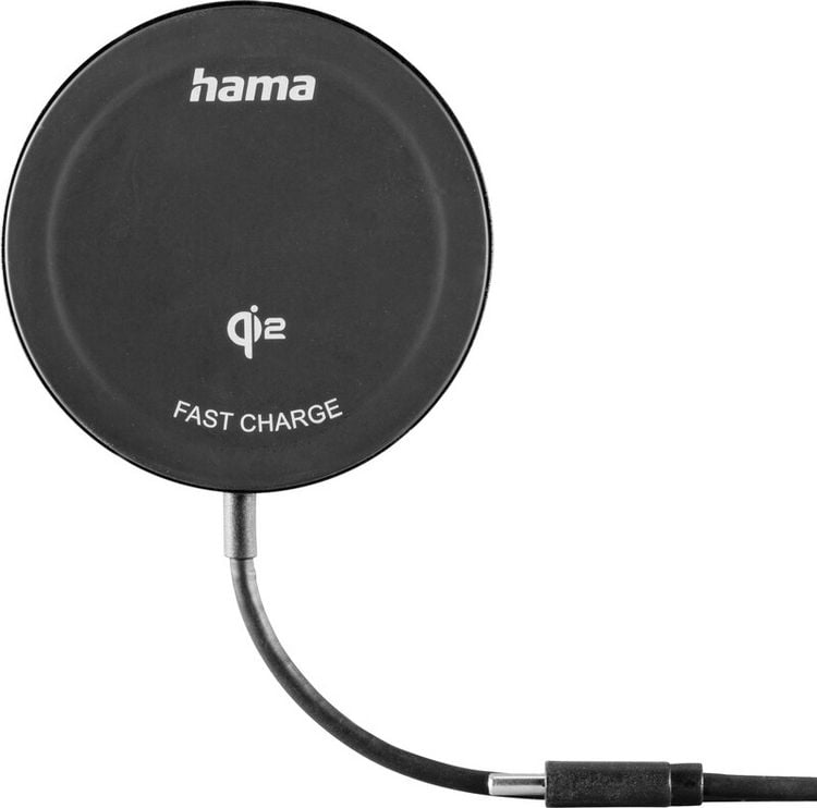 Produktbild: Hama Induktions-Ladeger&auml;t 2500 mA Qi2 00201725 Ausg&auml;nge Induktionslade-Standard Schwarz