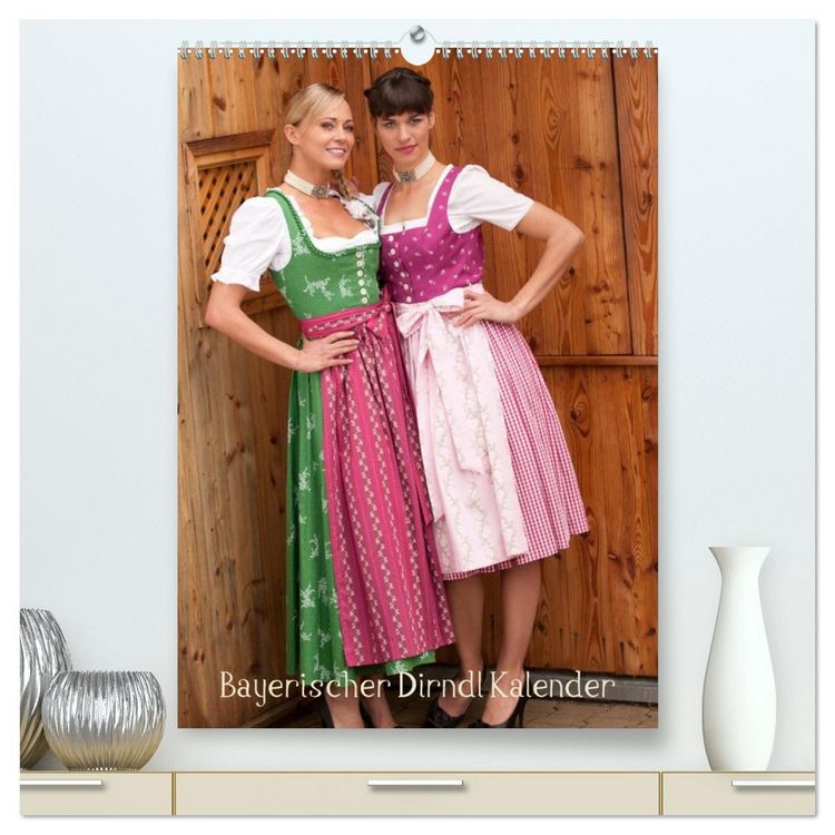 Produktbild: Bayerischer Dirndlkalender (hochwertiger Premium Wandkalender 2026 DIN A2 hoch), Kunstdruck in Hochglanz