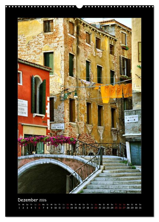 Produktbild: Venedig (hochwertiger Premium Wandkalender 2026 DIN A2 hoch), Kunstdruck in Hochglanz