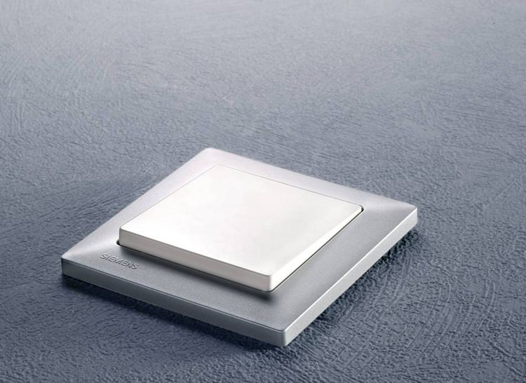 Produktbild: Siemens Abdeckung Wechselschalter, Ausschalter, Kreuzschalter Delta Wei&szlig; 5TG6201