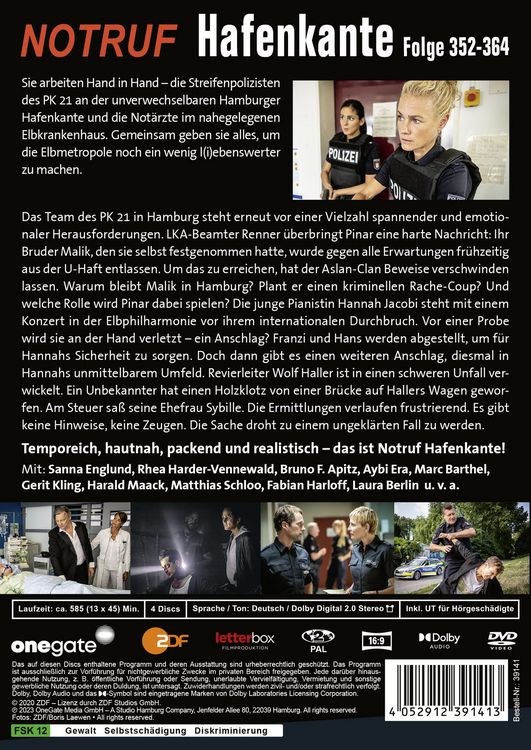 Produktbild: Notruf Hafenkante 28 (Folge 352-364) [4 DVDs]