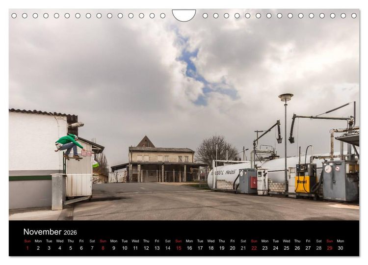 Produktbild: Skateboard - Street only (Wall Calendar 2026 DIN A4 landscape), CALVENDO 12 Month Wall Calendar