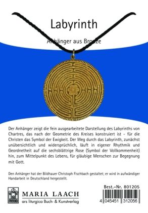 Produktbild: Halsanh&auml;nger Labyrinth bronze