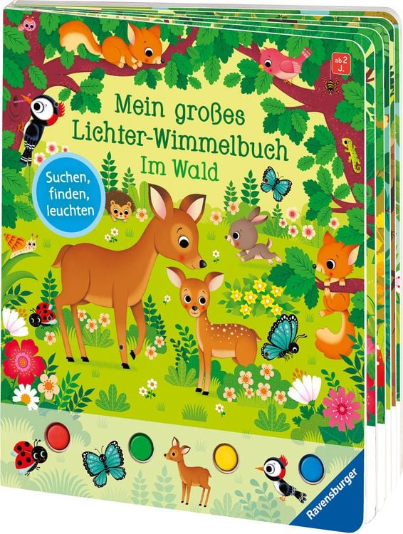 Produktbild: Mein gro&szlig;es Lichter-Wimmelbuch - Im Wald