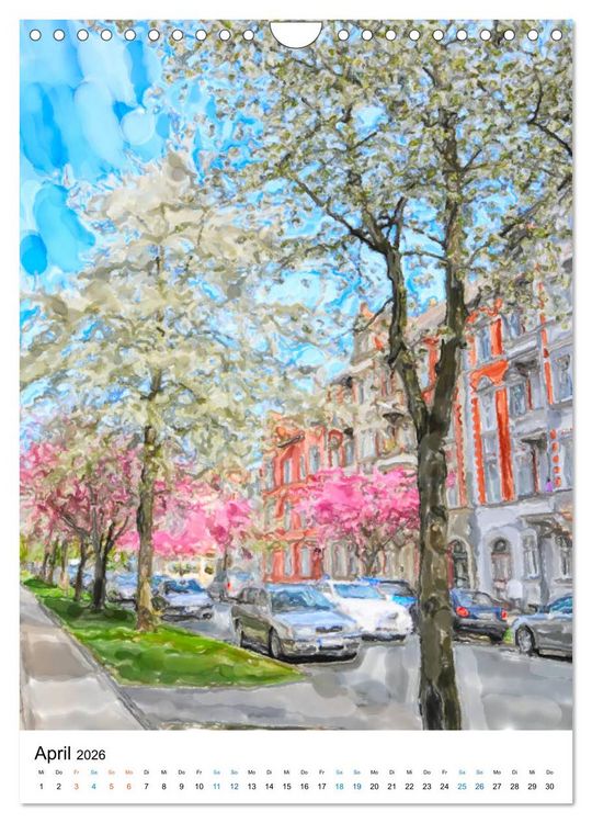 Produktbild: Rathenow - Illustrationen der Havel-Stadt (Wandkalender 2026 DIN A4 hoch), CALVENDO Monatskalender