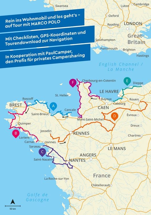 Produktbild: MARCO POLO Camper Guide Bretagne & Normandie