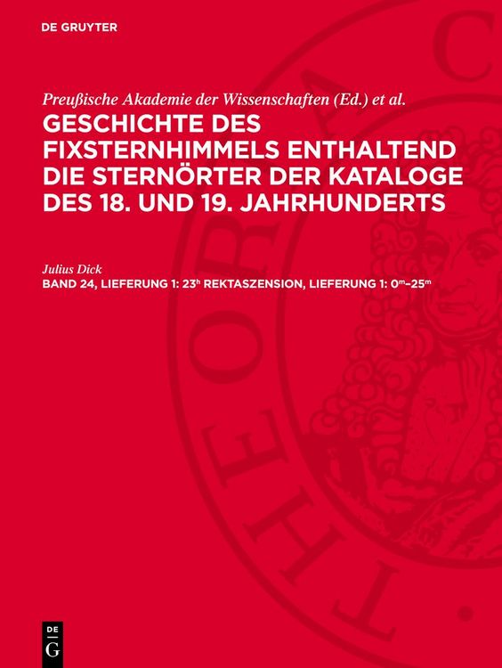 Produktbild: 23h Rektaszension, Lieferung 1: 0m&ndash;25m