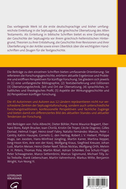 Produktbild: Handbuch zur Septuaginta / Einleitung in die Septuaginta