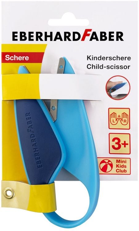 Produktbild: Eberhard Faber Kinderschere blau f&uuml;r Linksh&auml;nder und Rechtsh&auml;nder