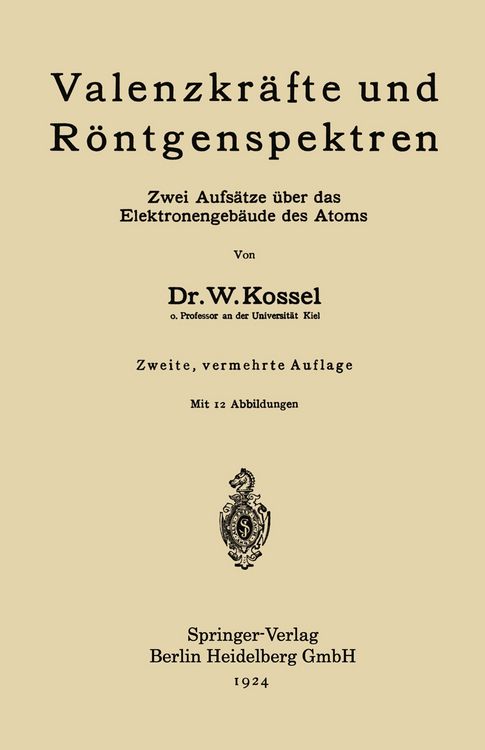 Produktbild: Valenzkr&auml;fte und R&ouml;ntgenspektren