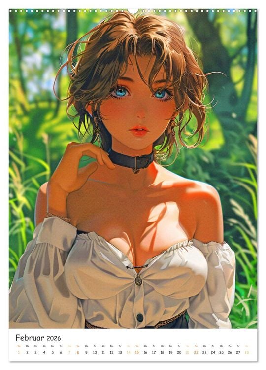 Produktbild: Anime Cuties - Charmante Heldinnen (Wandkalender 2026 DIN A2 hoch), CALVENDO Monatskalender