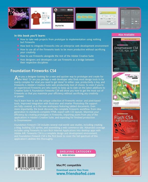 Produktbild: Foundation Fireworks CS4