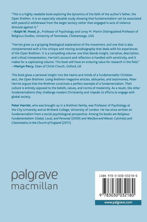 Produktbild: The Open Brethren: A Christian Sect in the Modern World
