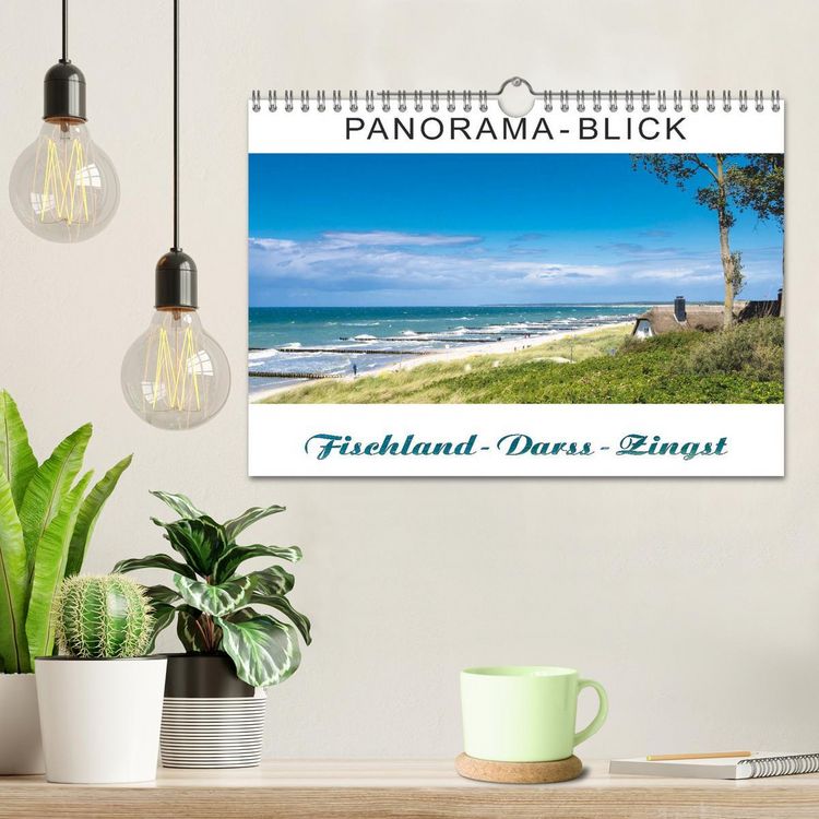 Produktbild: Panorama-Blick Fischland-Darss-Zingst (Wandkalender 2026 DIN A4 quer), CALVENDO Monatskalender