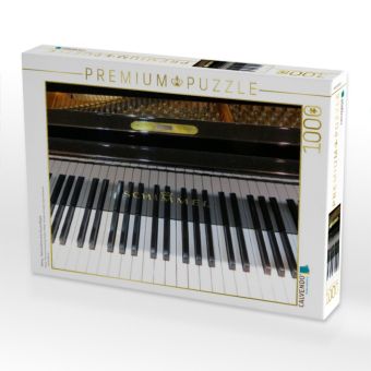 Produktbild: CALVENDO Puzzle Melody - Nahaufnahme eines Konzertfl&uuml;gels | 1000 Teile Lege-Gr&ouml;&szlig;e 64x48cm Foto-Puzzle f&uuml;r gl&uuml;ckliche Stunden